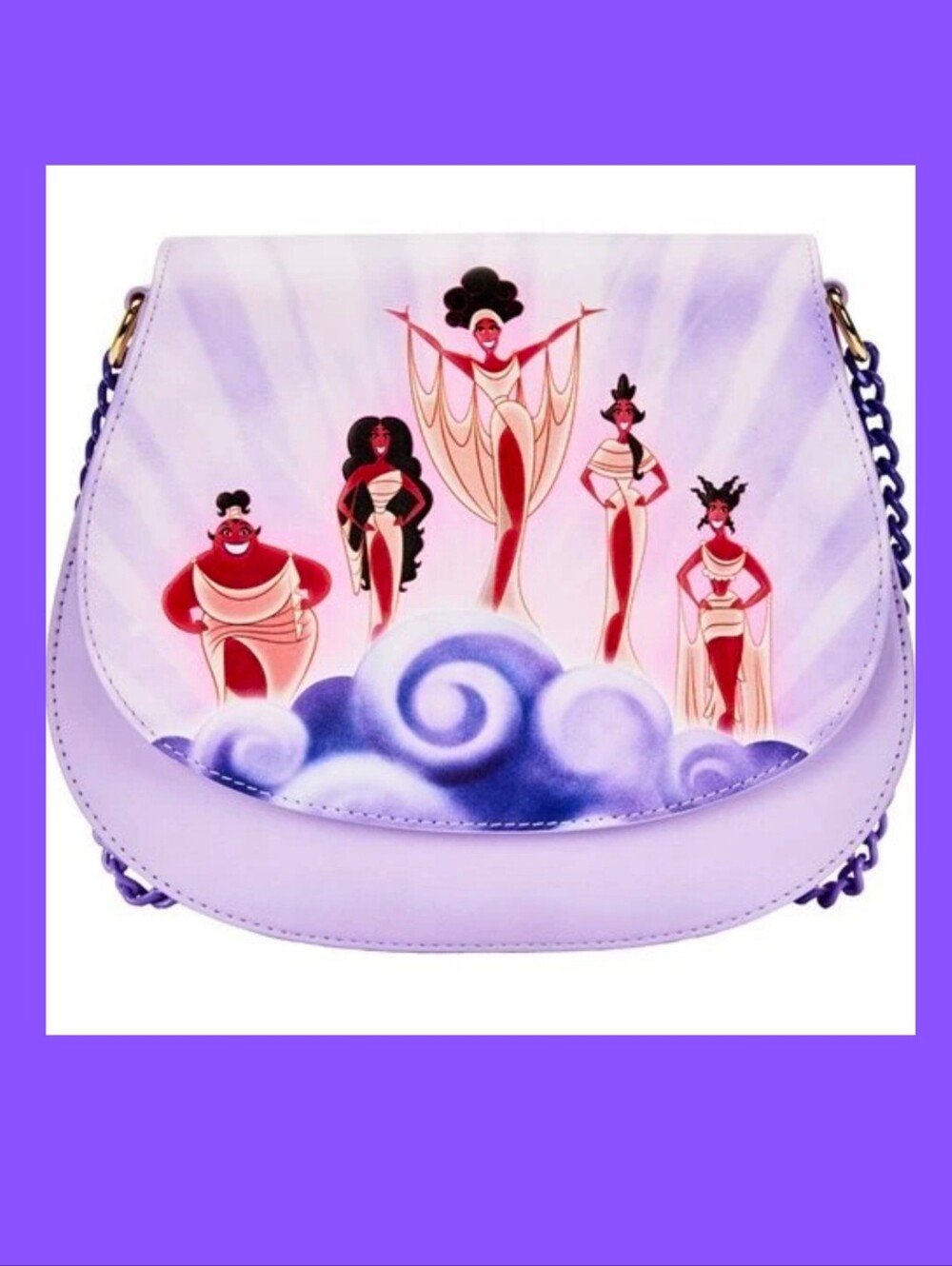 Loungefly Disney Hercules Singing Muses Crossbody Purse NWT